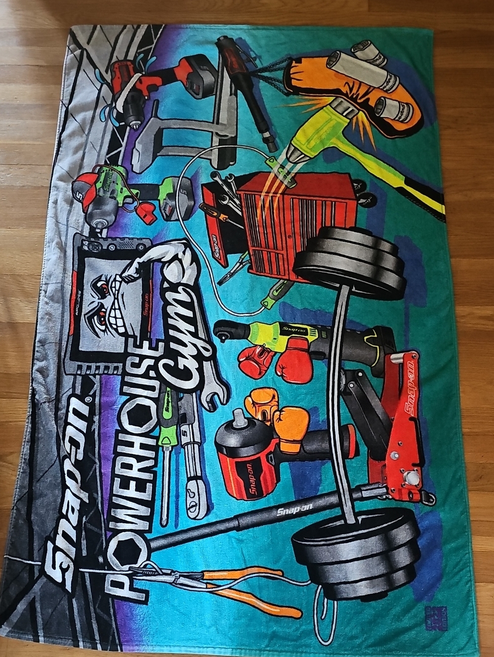 2022 Snap-On Tools Powerhouse Gym Promotional Beach Towel 36" X 58"